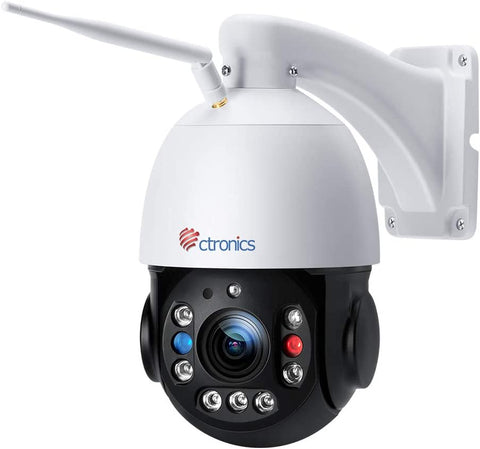 30X Zoom Optique 5MP Caméra Surveillance WiFi Extérieure Ctronics Caméra IP HD Détection Humaine Suivi de Personne Vision Nocturne 150M